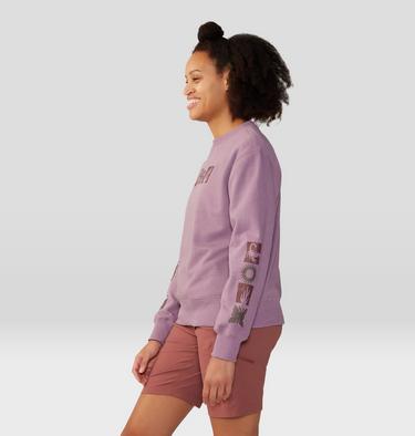 Women's Desert Check Pullover Crew, Color: Dark Daze, image 11