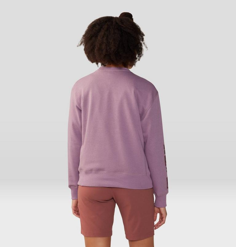 Women's Desert Check Pullover Crew, Color: Dark Daze, image 2