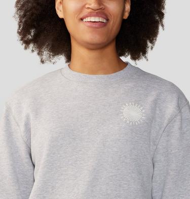 Women's Spiral Pullover Crew, Color: Hardwear Grey Heather, image 12