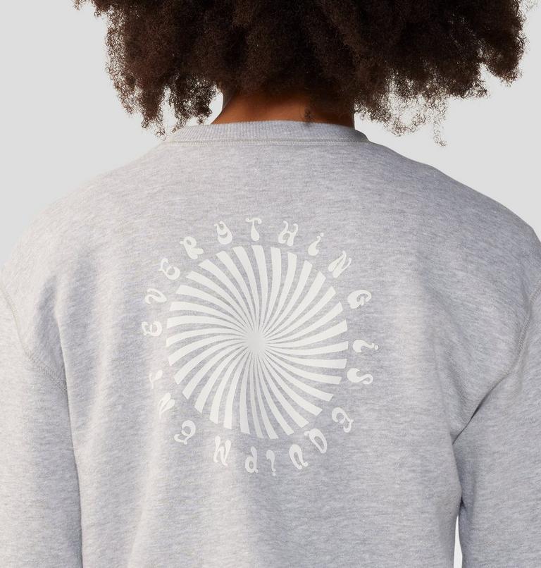 Women's Spiral Pullover Crew, Color: Hardwear Grey Heather, image 5