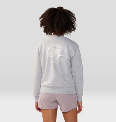 Women's Spiral Pullover Crew, Color: Hardwear Grey Heather, image 10