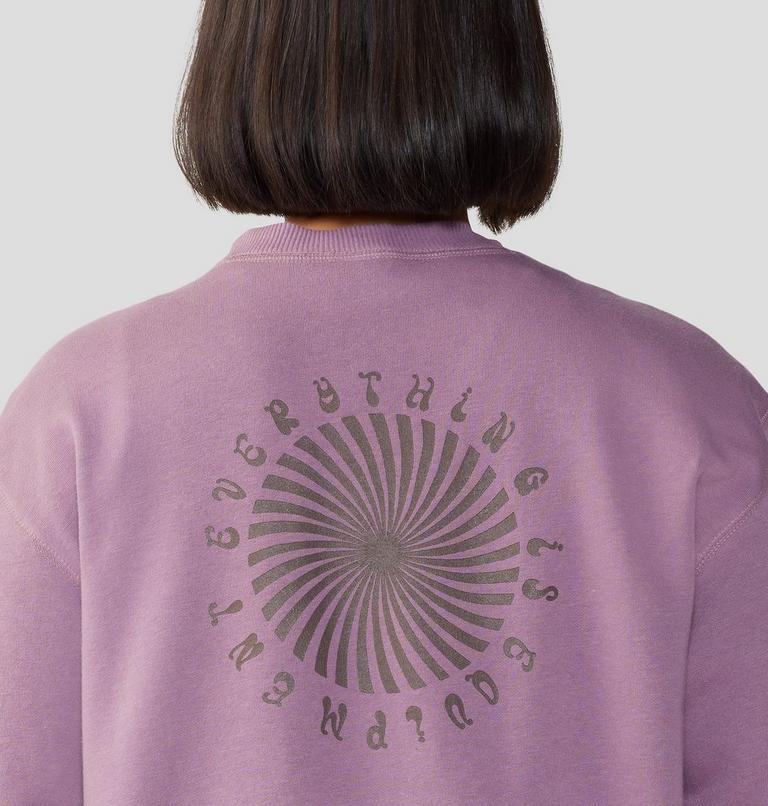 Women's Spiral Pullover Crew, Color: Dark Daze, image 5