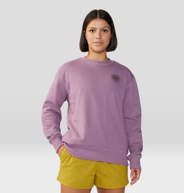 Women's Spiral Pullover Crew, Color: Dark Daze, image 6