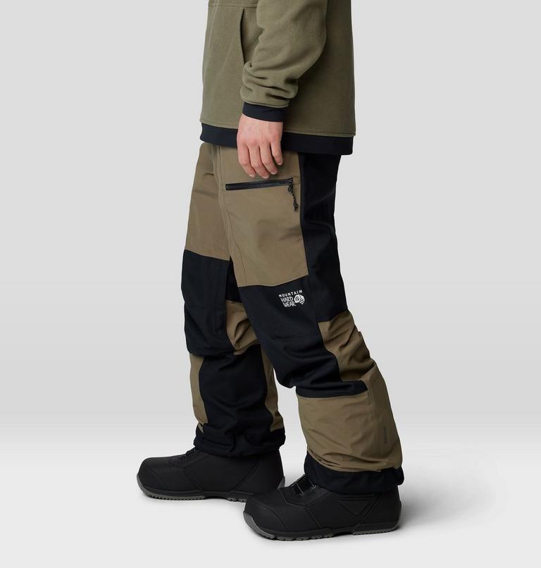 Men's First Tracks Pant, Color: Stone Green, Black, image 4