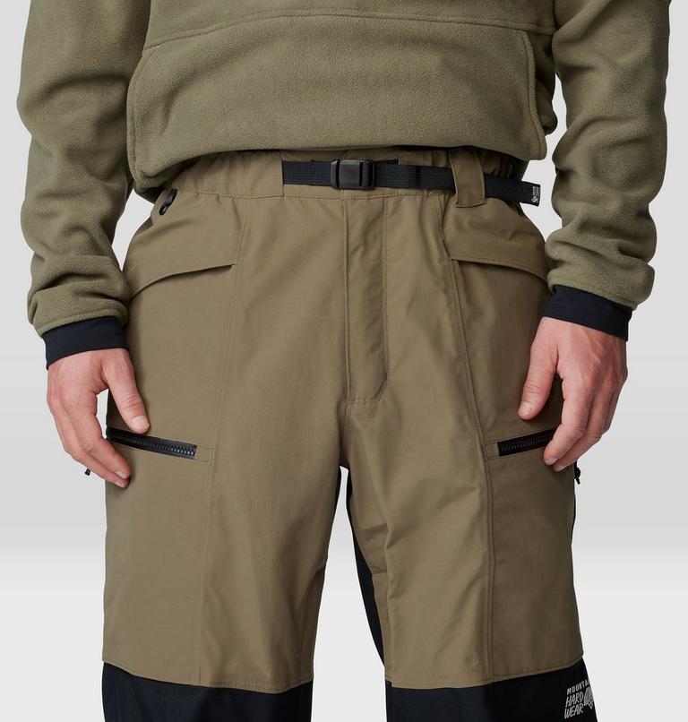 Men's First Tracks Pant, Color: Stone Green, Black, image 5
