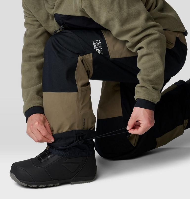 Men's First Tracks Pant, Color: Stone Green, Black, image 8