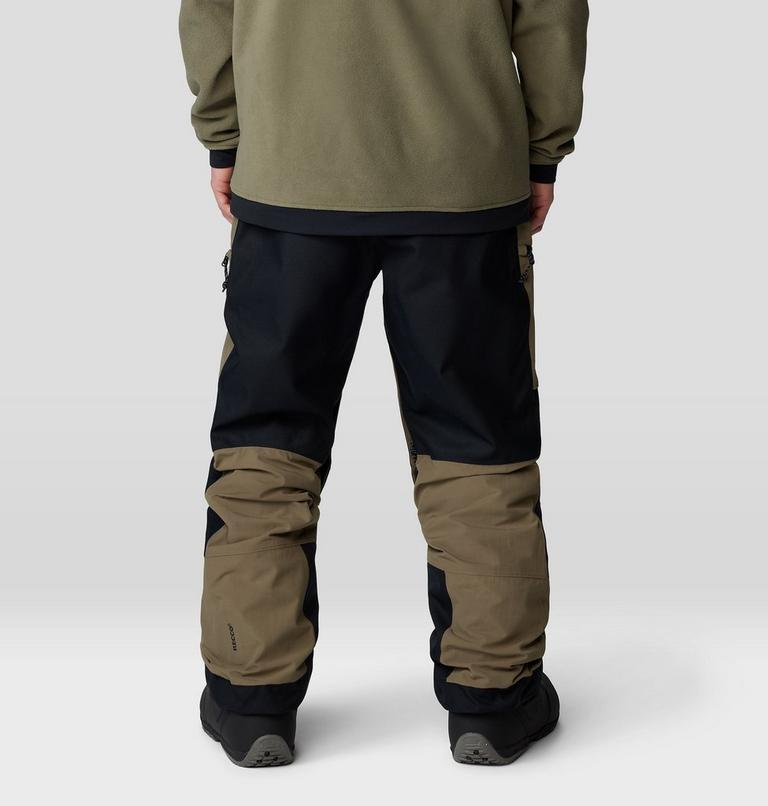 Men's First Tracks Pant, Color: Stone Green, Black, image 3