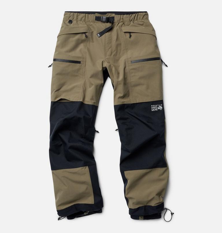 Men's First Tracks Pant, Color: Stone Green, Black, image 2