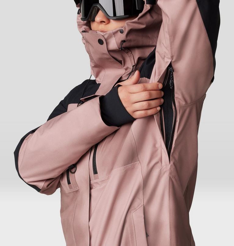 Women's Powder Maven One Piece, Color: Smoky Quartz Vapors Print, Black, image 8