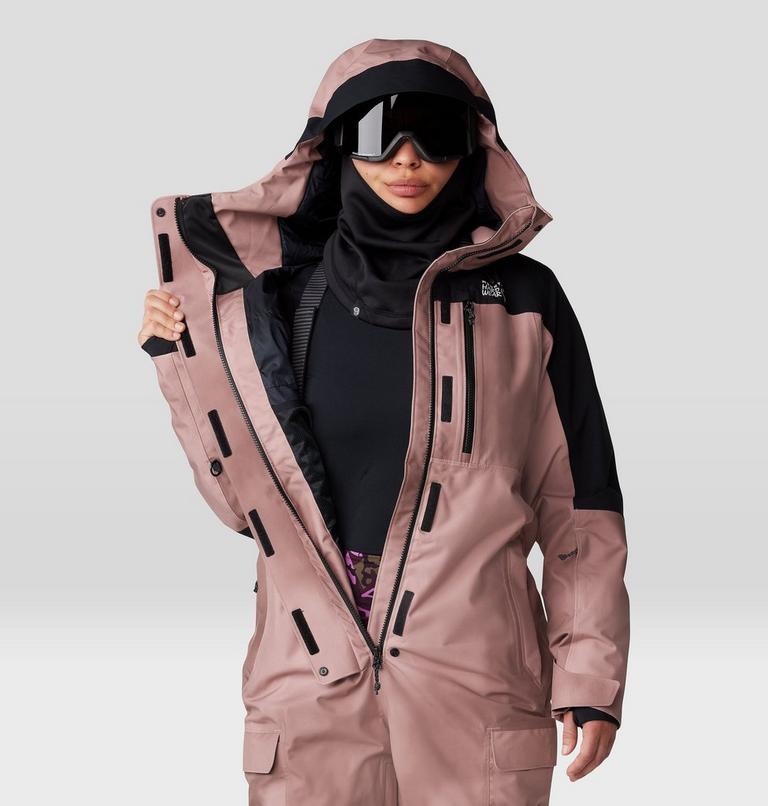 Women's Powder Maven One Piece, Color: Smoky Quartz Vapors Print, Black, image 9