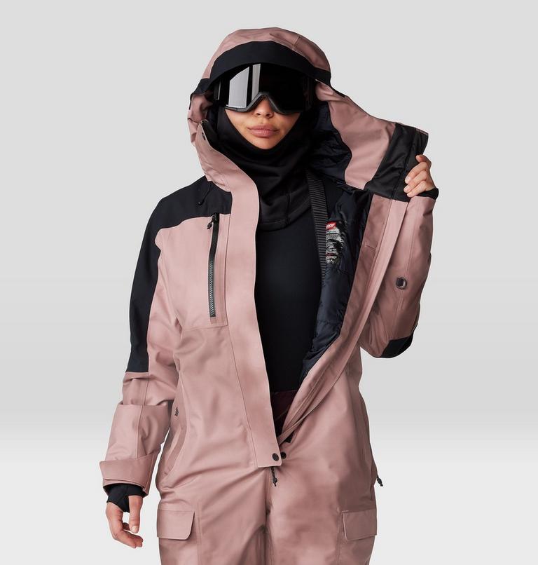 Women's Powder Maven One Piece, Color: Smoky Quartz Vapors Print, Black, image 10