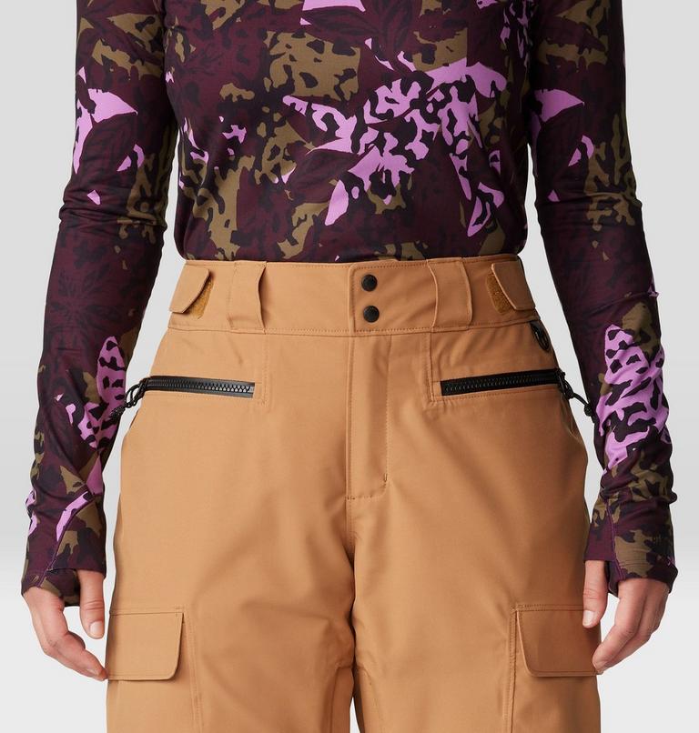 Women's Powder Maven Pant, Color: Copper Clay, Black, image 5
