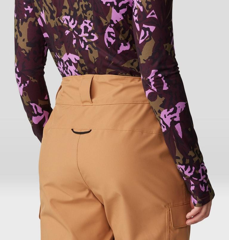 Women's Powder Maven Pant, Color: Copper Clay, Black, image 6
