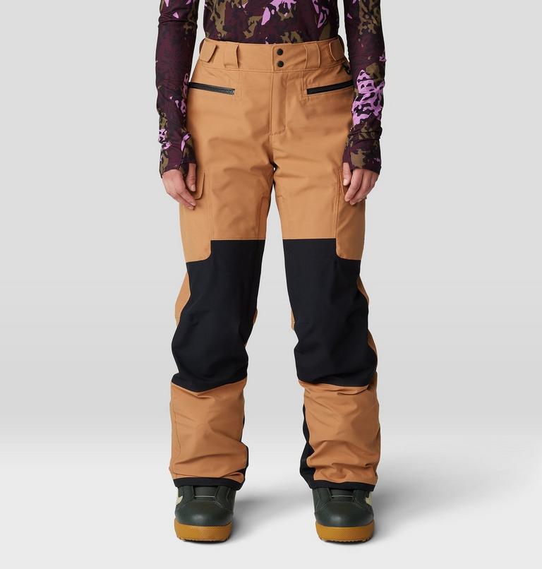 Women's Powder Maven Pant, Color: Copper Clay, Black, image 1