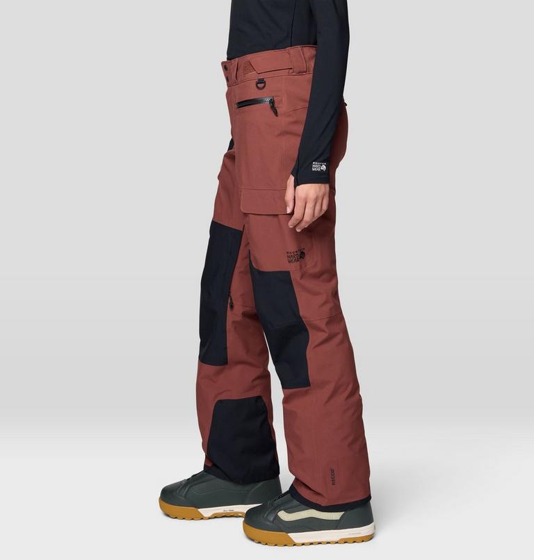 Women's Powder Maven Pant, Color: Bourbon Brown, Black, image 5