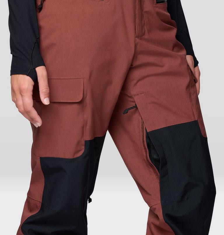 Women's Powder Maven Pant, Color: Bourbon Brown, Black, image 8