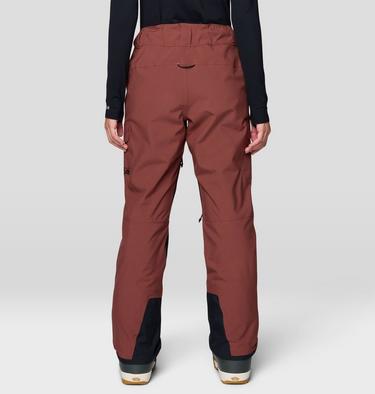 Women's Powder Maven Pant, Color: Bourbon Brown, Black, image 8