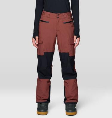 Women's Powder Maven Pant, Color: Bourbon Brown, Black, image 5