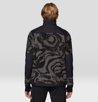 Men's First Tracks Fleece Full Zip Jacket, Color: Volcanic Rockstrata, Black, image 8