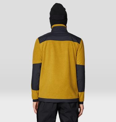 Men's First Tracks Fleece Full Zip Jacket, Color: Olive Gold Heather, Black, image 11