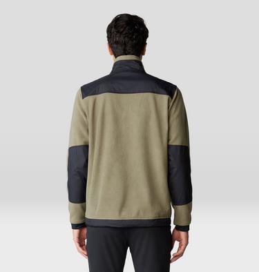 Men's First Tracks Fleece Full Zip Jacket, Color: Stone Green, Black, image 10