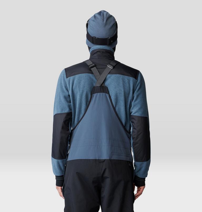 Men's First Tracks Fleece Full Zip Jacket, Color: Moon Blue Heather, Black, image 8