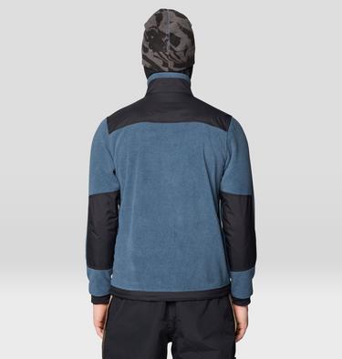 Men's First Tracks Fleece Full Zip Jacket, Color: Moon Blue Heather, Black, image 16