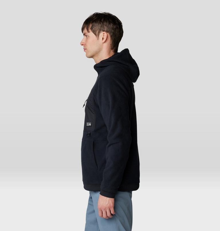 Men's First Tracks Fleece Pullover Hoody, Color: Black, image 3