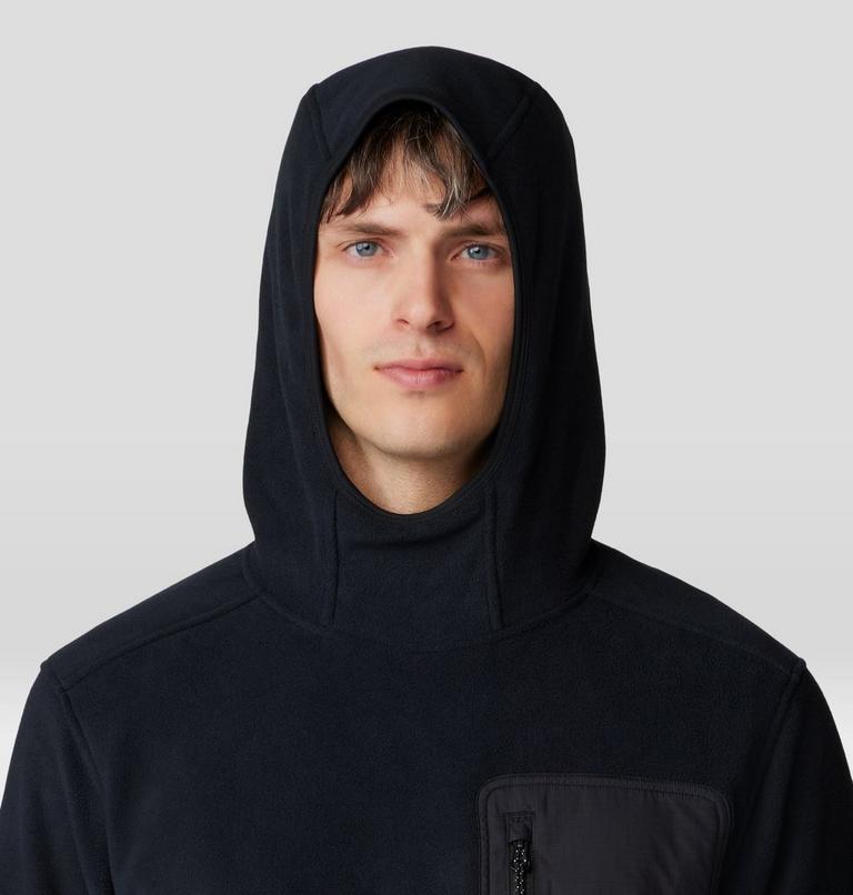 Men's First Tracks Fleece Pullover Hoody, Color: Black, image 4