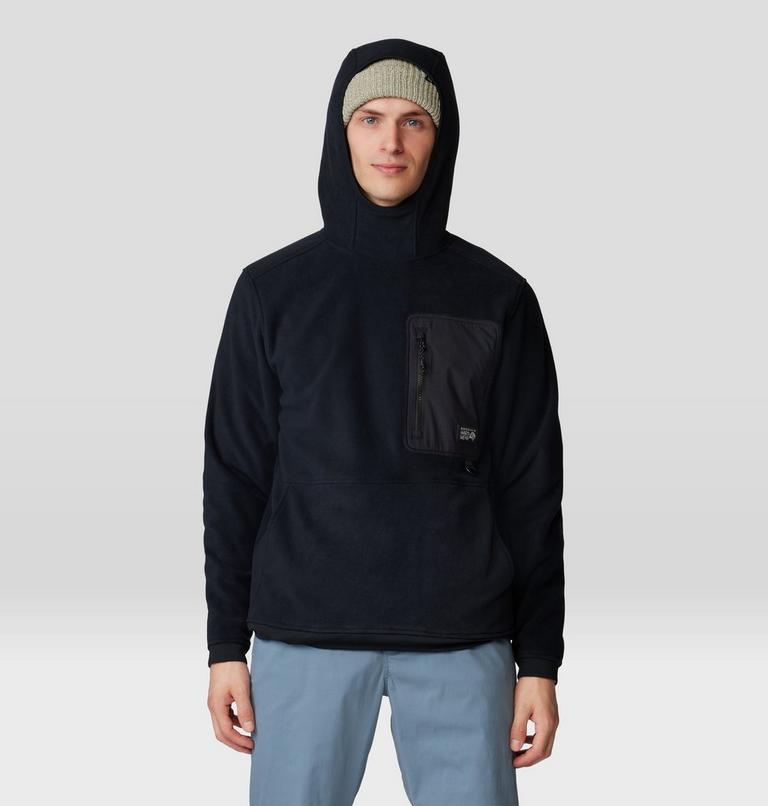 Men's First Tracks Fleece Pullover Hoody, Color: Black, image 6