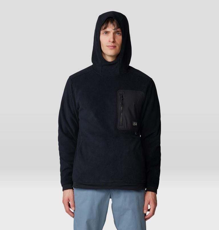 Men's First Tracks Fleece Pullover Hoody, Color: Black, image 7