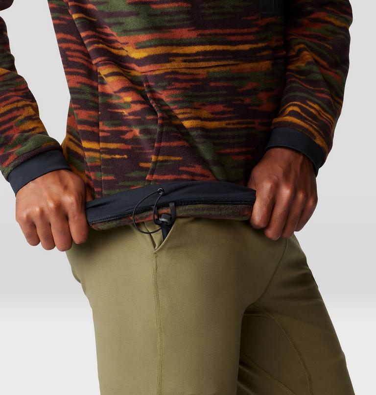 Men's First Tracks Fleece Pullover Hoody, Color: Iron Oxide Stria Print, image 5