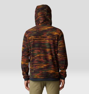 Men's First Tracks Fleece Pullover Hoody, Color: Iron Oxide Stria Print, image 2