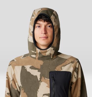 Men's First Tracks Fleece Pullover Hoody, Color: Badlands Heather, Black, image 4