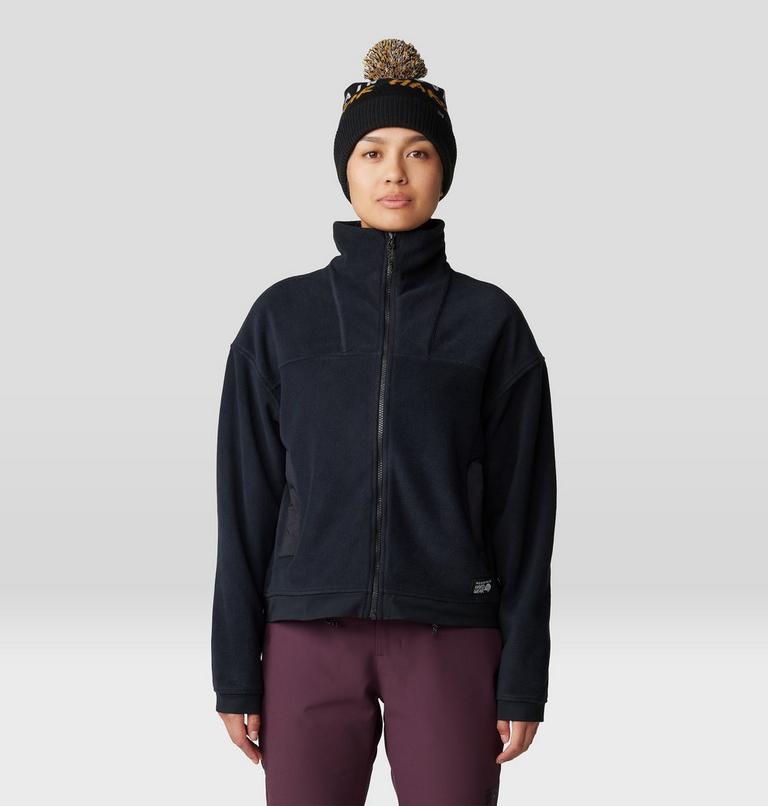 Women's Powder Maven Fleece Full Zip Jacket, Color: Black, image 1
