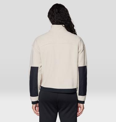 Women's Powder Maven Fleece Full Zip Jacket, Color: Fossil, Black, image 10
