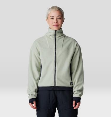 Women's Powder Maven Fleece Full Zip Jacket, Color: White Sage, image 9