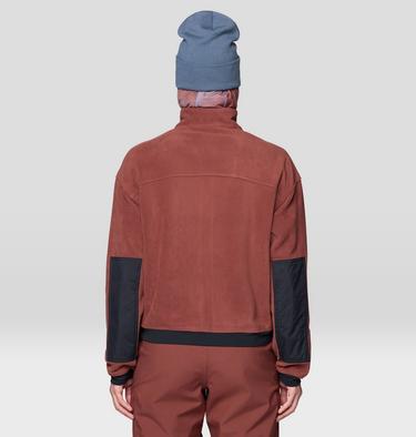 Women's Powder Maven Fleece Full Zip Jacket, Color: Bourbon Brown, Black, image 2
