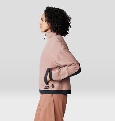 Women's Powder Maven Fleece Full Zip Jacket, Color: Smokey Quartz, image 3