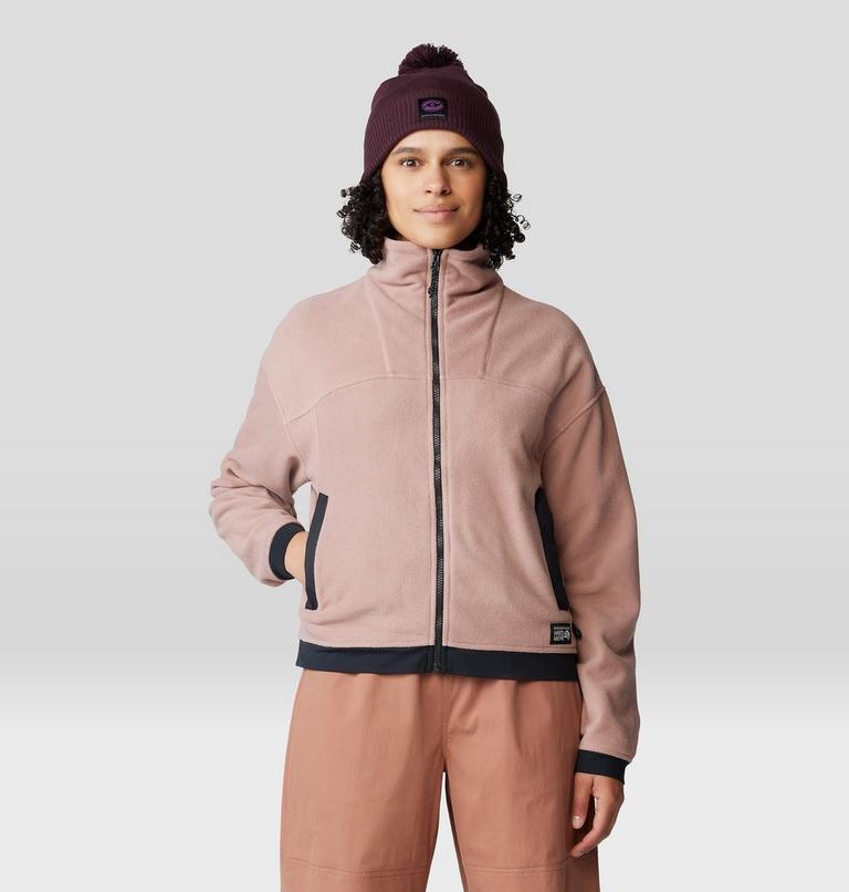 Women's Powder Maven Fleece Full Zip Jacket, Color: Smokey Quartz, image 5