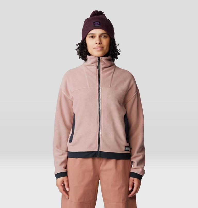 Women's Powder Maven Fleece Full Zip Jacket, Color: Smokey Quartz, image 6