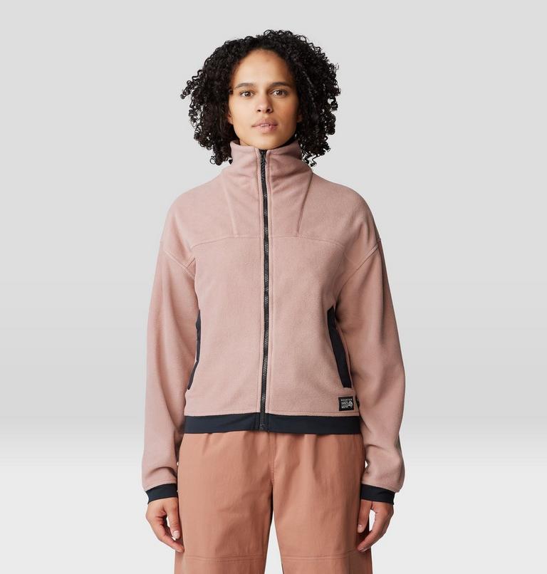 Women's Powder Maven Fleece Full Zip Jacket, Color: Smokey Quartz, image 1