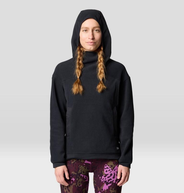 Women's Powder Maven Fleece Pullover Hoody, Color: Black, image 1