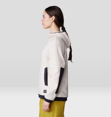 Women's Powder Maven Fleece Pullover Hoody, Color: Talc, image 3