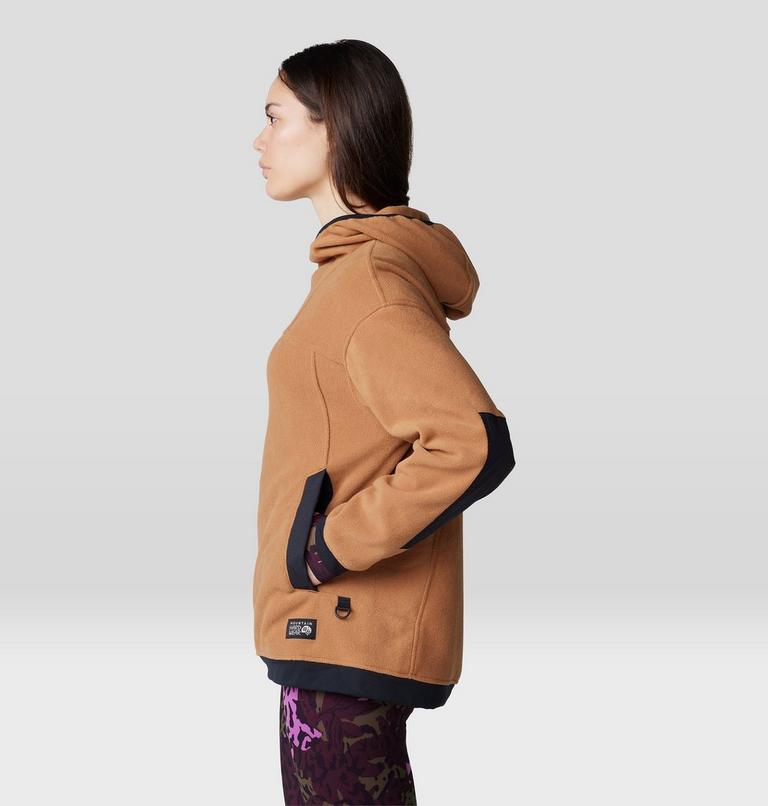 Women's Powder Maven Fleece Pullover Hoody, Color: Copper Clay, image 3