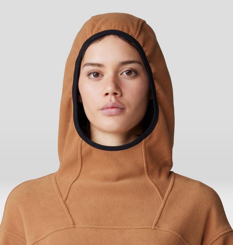 Women's Powder Maven Fleece Pullover Hoody, Color: Copper Clay, image 4