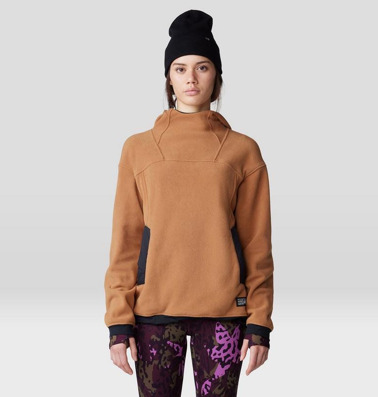 Women's Powder Maven Fleece Pullover Hoody, Color: Copper Clay, image 7