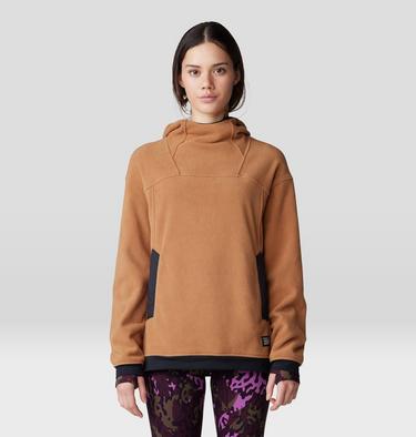 Women's Powder Maven Fleece Pullover Hoody, Color: Copper Clay, image 9