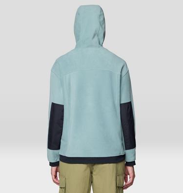 Women's Powder Maven Fleece Pullover Hoody, Color: Blue Sage, Black, image 2