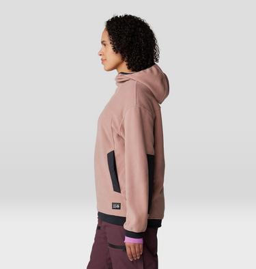 Women's Powder Maven Fleece Pullover Hoody, Color: Smoky Quartz, image 7